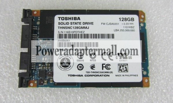 1.8"Toshiba SSD THNSNC128GMMJ SATA 128G for T400S T410S T420S